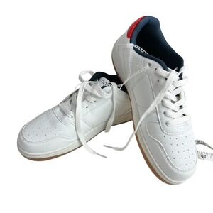 NWT Nautica Kids‎ White Red Blue Lace Up Sneakers Shoes Youth Size 5